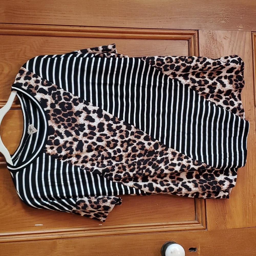 Sew in Love stripes and cheetah